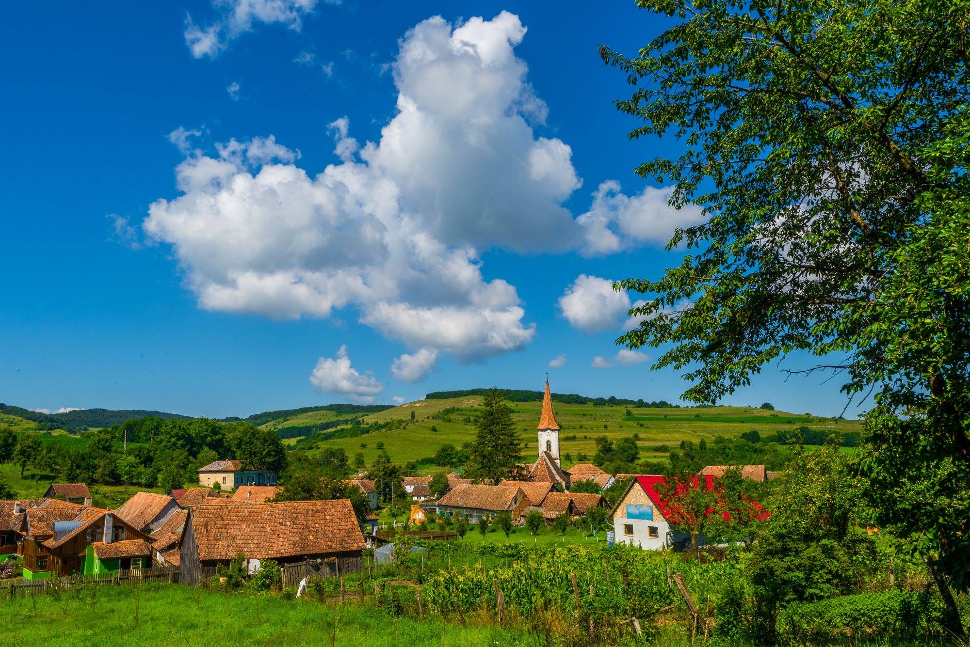 Cund, Transilvania — peisaj rural